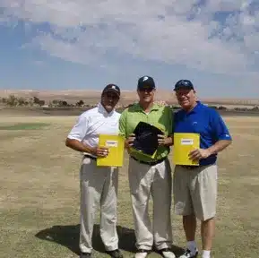 California and Nevada district World Long Drive Championship top three competitors