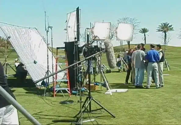 Charles Kallassy on a video production set at PGA West